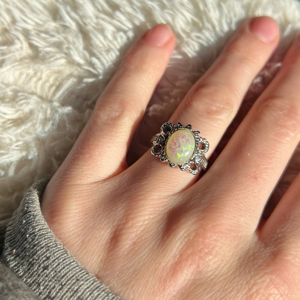 Faux Opal Ring